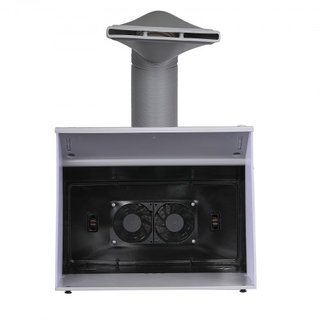 Cabina de Aerografía, Kit de Cabina de Pintura de Aerografía Portátil con 4 Luces LED, Potentes Ventiladores de Doble Escape, Plato Giratorio y Manguera de Extensión de 6 pies, para Pintar Modelos...