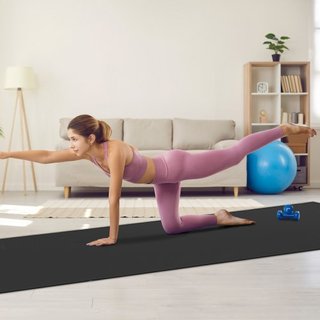 Mat de Ejercicio Antideslizante Yoga Mat Gimnasio Fitness Pilate Mat de Entrenamiento (3.7x1.8 m)