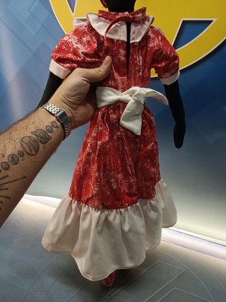 muñeca de trapo cubana , 76 cm. hecha a mano, años 80