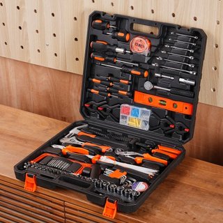 Kit de Herramientas, Juego de Herramientas de Mano General de 216 Piezas, Kit de Herramientas para Reparaciones del Hogar con Estuche de Almacenamiento Portátil, Acero de Alta Calidad, para Manten...