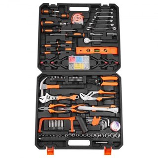 Kit de Herramientas, Juego de Herramientas de Mano General de 216 Piezas, Kit de Herramientas para Reparaciones del Hogar con Estuche de Almacenamiento Portátil, Acero de Alta Calidad, para Manten...