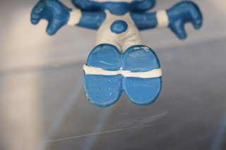 Figura PVC. Pitufo Olimpiadas Anillas. Los Pitufos.