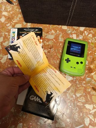 Lote Game Boy Color Verde + Juegos