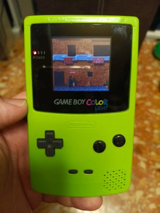Lote Game Boy Color Verde + Juegos