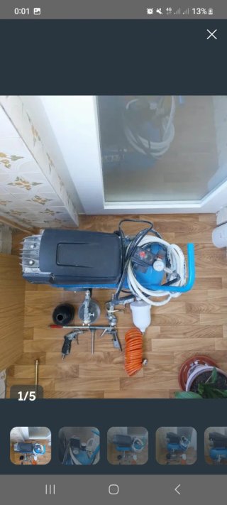 Compresor de aire con accesorios