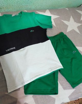 Conjunto Lacoste Camiseta y Pantalón Corto