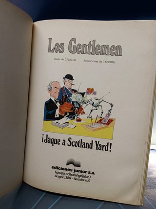 comic, Los Gentlemen nº 1 . ¡ Jaque a Scontland Yard!. Grijalbo