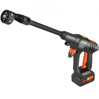 Limpiador a Presión Inalámbrico, 652-PSI 1.1 GPM Limpiador de Poder Portátil, Pistola de Lavado a Alta Presión de Mano con Batería de 4.0Ah, Cargador, Boquilla 6 en 1, para Limpieza de Hogar/Suelo...