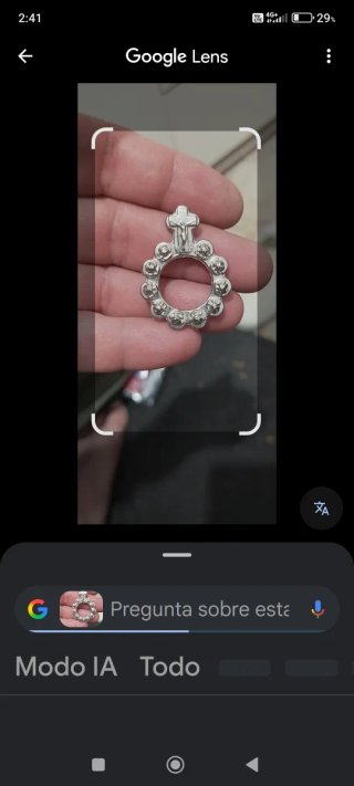 Anillo Rosario Jesús Oración