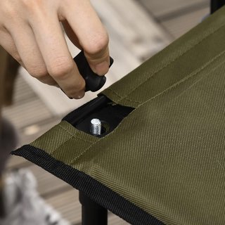 Carrito De Jardín Plegable De Acero Y Tela Oxford De 125L Con Manija Regulable Y 5 Bolsas, 108X55X93 Cm, Verde