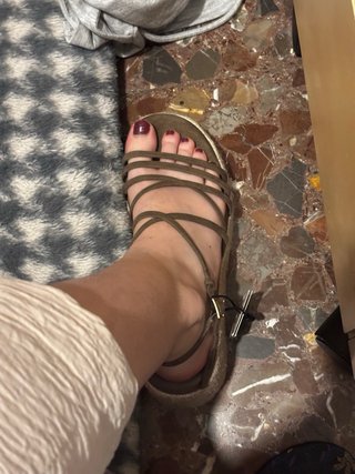 Sandalias Lefties Marrones Cuña Esparto