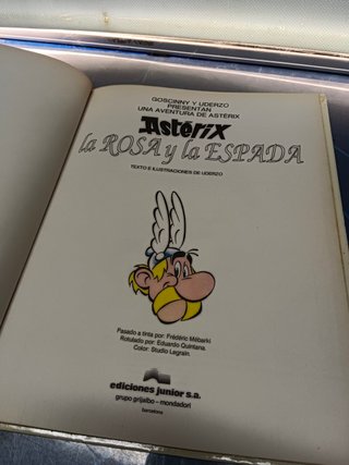 Astérix la rosa y la espada, tapa dura
