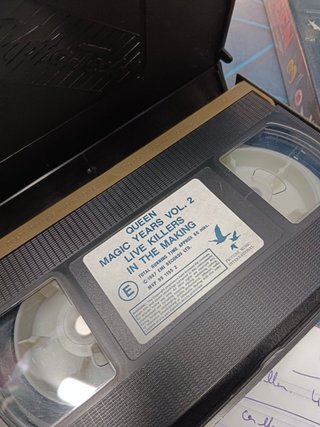 lote, 3 videos musicales, Queen , 3 VHS, mágic years 1987