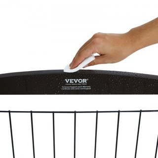 Puerta para Perros Autopropulsada, 32" H x 96.5" W Puerta para Mascotas Autopropulsada, Puerta para Perros Plegable de 4 Paneles para Pasajes Anchos y Estrechos, Barrera para Perros Expandible con...