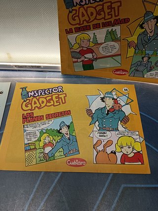 5 tebeos, INSPECTOR GADGET COMIC nº 1, 3, 8, 10 y 11- TOSTARICA CUETARA AÑOS 80