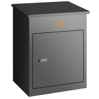 Buzones para Exterior 17.3"x13.8"x22.8", Cajas de Entrega de Acero Galvanizado para Exterior con Cerradura Codificada, Baffle Antirrobo, Caja de Entrega Impermeable IPX3 para Paquetes para Porche,...