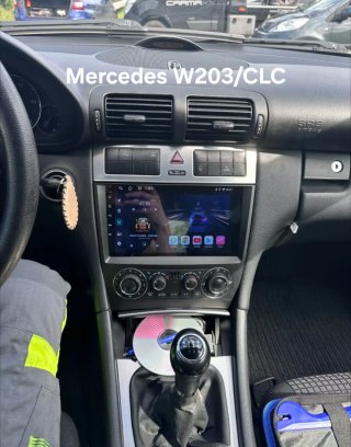 Rádio Mercedes W203 Fase 2 Android 14 +GPS+Carplay