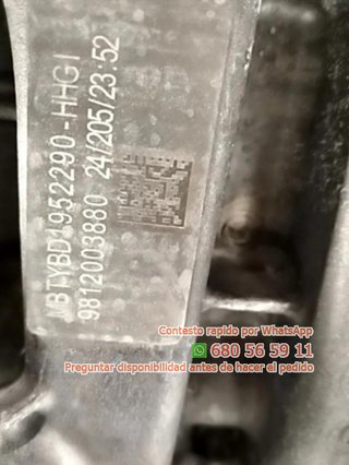 Motor completo hn05 opel corsa e 1.4 jgr Ref:42347