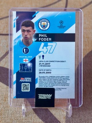 Phil Foden /99 Man. City Topps UCC