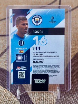 Rodri /99 🇪🇸 Man. City Topps Total Football