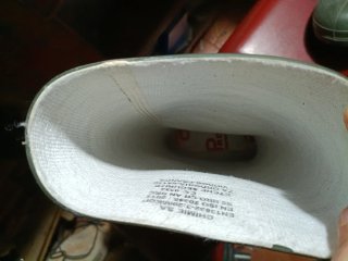 Stivali gomma resistenti chimica verdi taglia 7 uk