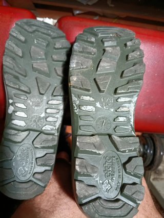 Stivali gomma resistenti chimica verdi taglia 7 uk