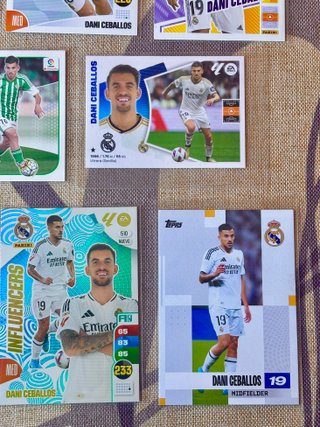 Lote 8 Cromos Dani Ceballos 🇪🇸 Real Madrid Betis