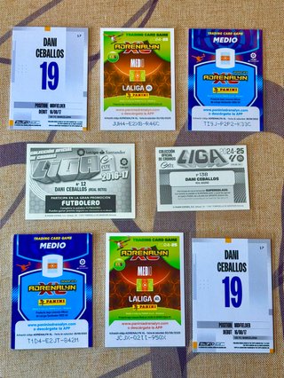Lote 8 Cromos Dani Ceballos 🇪🇸 Real Madrid Betis