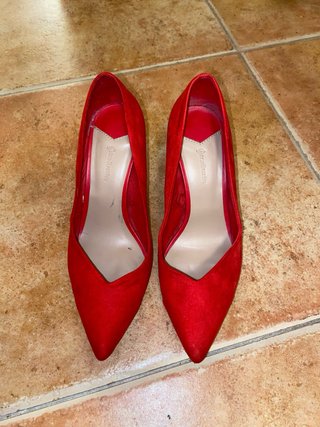 Tacones rojos vintage talla 38