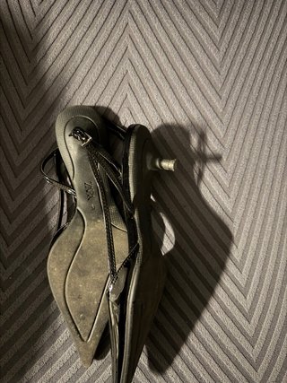 Zapatos Zara Negros Vestir Tacón Bajo