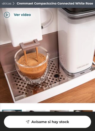 ✅️ Cafetera Cremmaet Compactccino Connected White