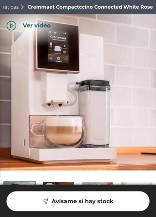 ✅️ Cafetera Cremmaet Compactccino Connected White