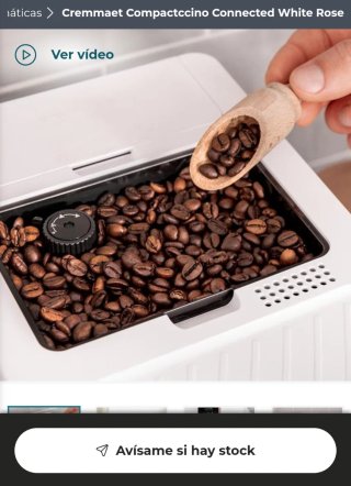 ✅️ Cafetera Cremmaet Compactccino Connected White
