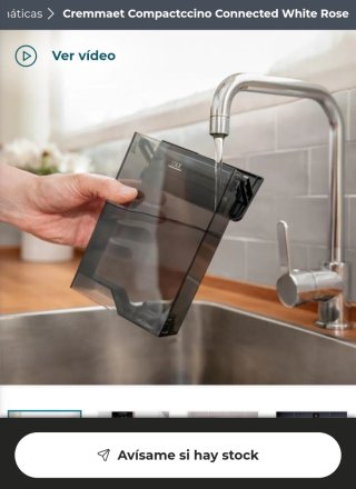 ✅️ Cafetera Cremmaet Compactccino Connected White