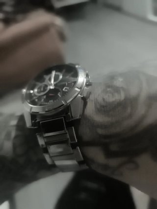 Reloj Fossil Cronógrafo Negro y Plateado