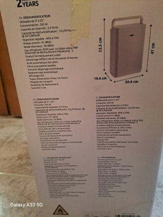 Deshumidificador Blanco