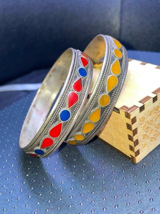 Pulseras Vintage Esmaltadas Estilo Bereber
