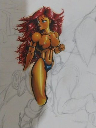 Carpeta con Dibujos Originales para Comic R.GRILLO