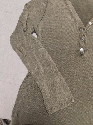Jersey verde cuello pico mujer talla L