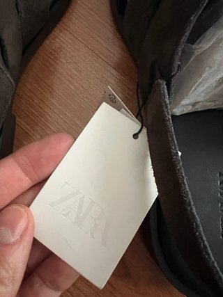 Sandalias cangrejeras hombre Zara Marrón