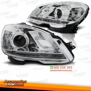 FAROS CON LUZ DIURNA MERCEDES CLASE C W204 07-11