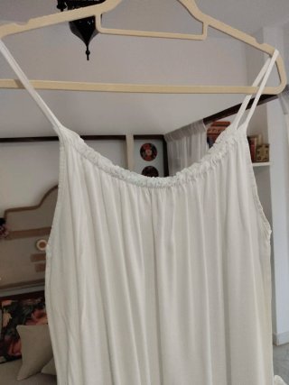 Vestido Ibicenco Blanco Talla Única