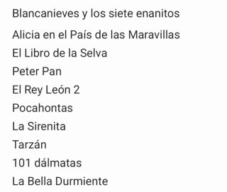Lote 10 Películas Disney VHS (Español)