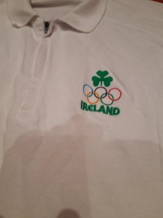 Camiseta Polo Adidas Irlanda JJOO Talla L