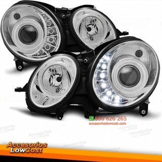 FAROS LUZ DIURNAS  MERCEDES  W211, 06-09 CRISTAL