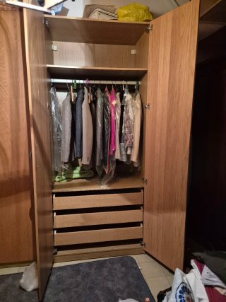 Armario 2 módulos madera