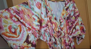 Vestido largo estampado verano