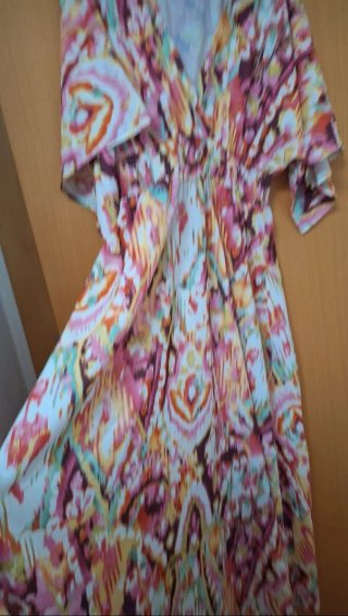 Vestido largo estampado verano