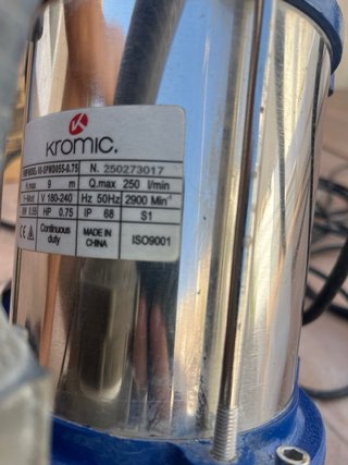 Bomba Sumergible Aguas Sucias Kromic