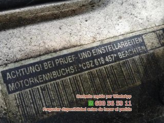 Motor completo volkswagen cbz polo 1.2 d Ref:90684